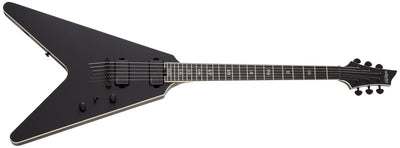 Schecter V-1 SLS Elite Evil Twin Electric Guitar (Satin Black)