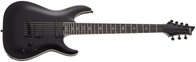 Schecter C-7 SLS Elite Evil Twin 7-String Electric Guitar (Satin Black)