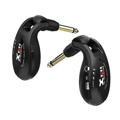 Xvive XVIVE-U2/BLACK Guitar Wireless System with 1/4" transmitter and 1/4" receiver - DJ Accessories