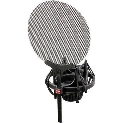 SE Electronics ISOPACK Shockmount and Pop Filter for X1 Series and SE2200 – front view