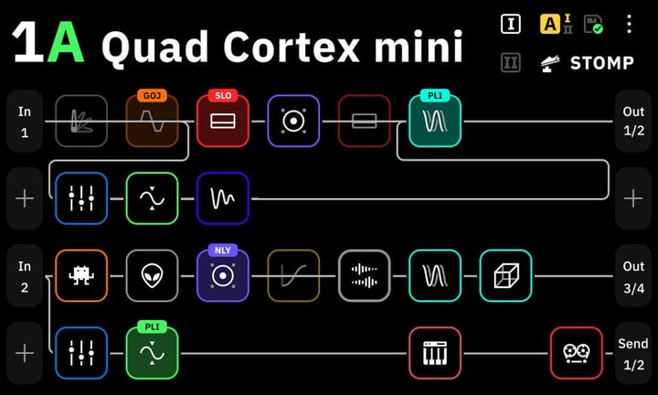 Neural DSP Quad Cortex mini Amp Modeler and Multi-Effects Processor