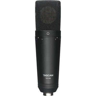 Tascam TM-180 Studio Condenser Microphone With Shockmount Hard Case And Zippered Soft Case