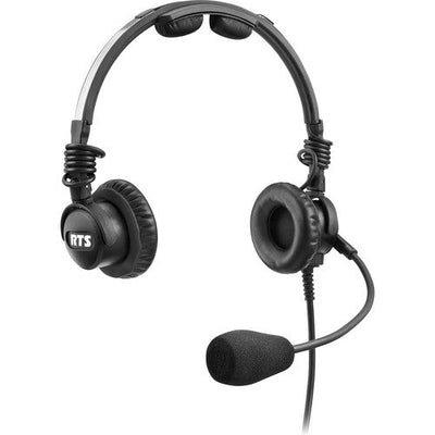 RTS LH-302-DM-A4F Dual-Sided Headset with Noise Cancelling Boom Mic (A4F)