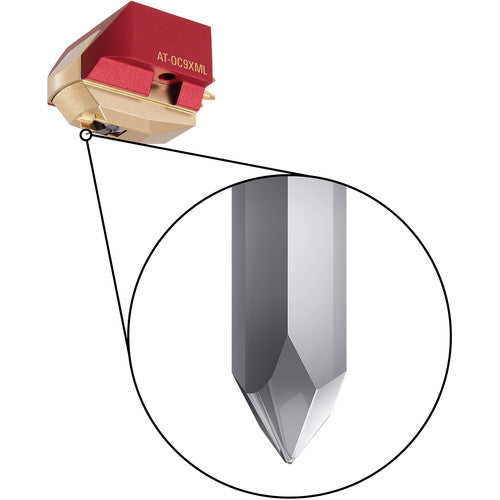 Audio-Technica AT-OC9XML Dual Moving Coil Cartridge (Microlinear Stylus) - Red