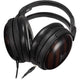 Blackout Audio ATH-AWKT Audiophile Closed-Back Dynamic Wooden Headphones - Striped Ebony