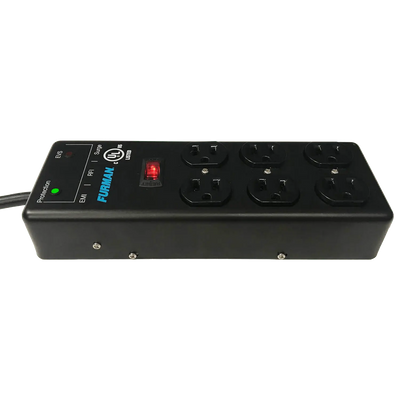 Furman Pro Plugs SS-6B-PRO 6-Outlet Power Conditioner with EVS Voltage Protection & EMI/RFI Filtration