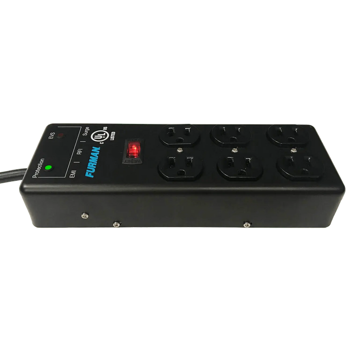 Furman Pro Plugs SS-6B-PRO 6-Outlet Power Conditioner with EVS Voltage Protection & EMI/RFI Filtration
