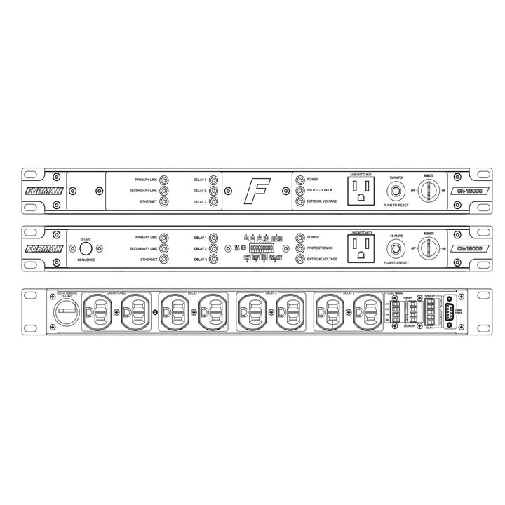 Furman 15A Bidirectional Sequencer with SmartSequencing/SMP/LiFT