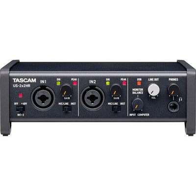 Tascam US-2x2HR Desktop 2x2 USB Type-C Audio/MIDI Interface