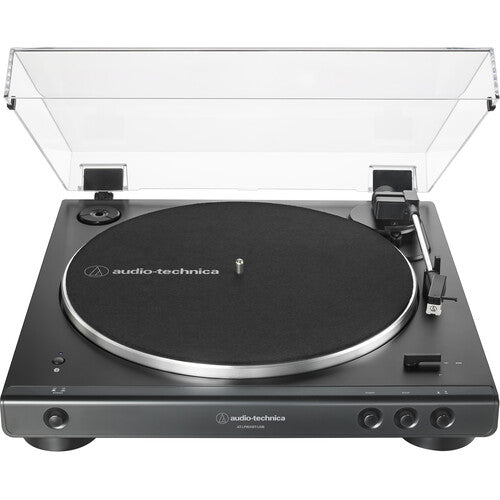 Audio-Technica AT-LP60XBT-USB-BK Fully Automatic Two-Speed Stereo Turntable With Bluetooth & USB (Black) (Open Box, Brand New)