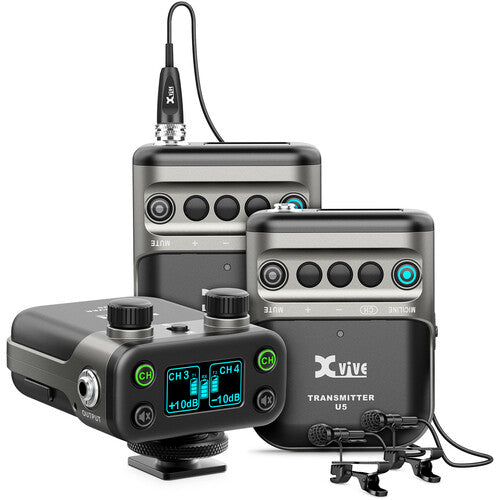 Xvive XVIVE-U5ST2 Wireless Audio for Video System - Two-Pack - Microphones
