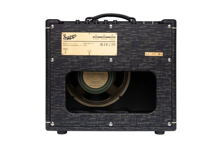 Supro Delegate Custom 25W 1x12 Tube Combo Amp (Black Scandia)