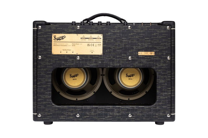 Supro Ambassador Custom 50W 2x10 Tube Combo Amp (Black Scandia)