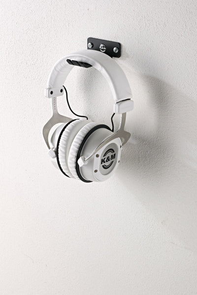 K&M K&M 16311-BLACK Headphone Wall Mount
