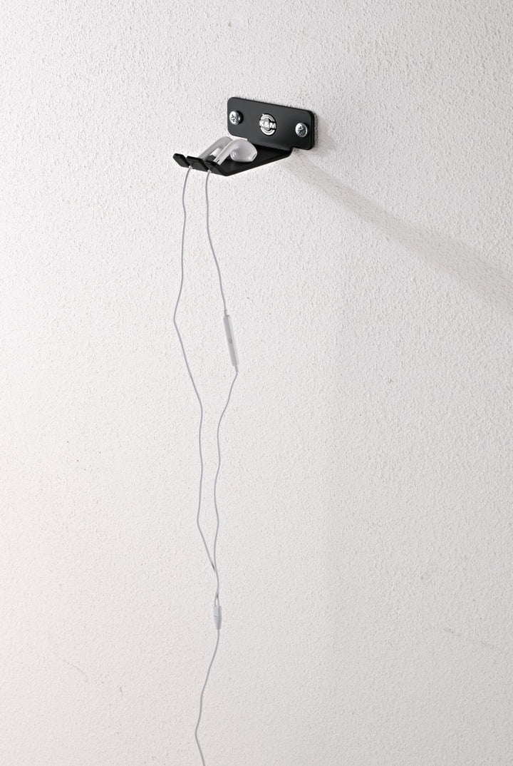 K&M K&M 16311-BLACK Headphone Wall Mount