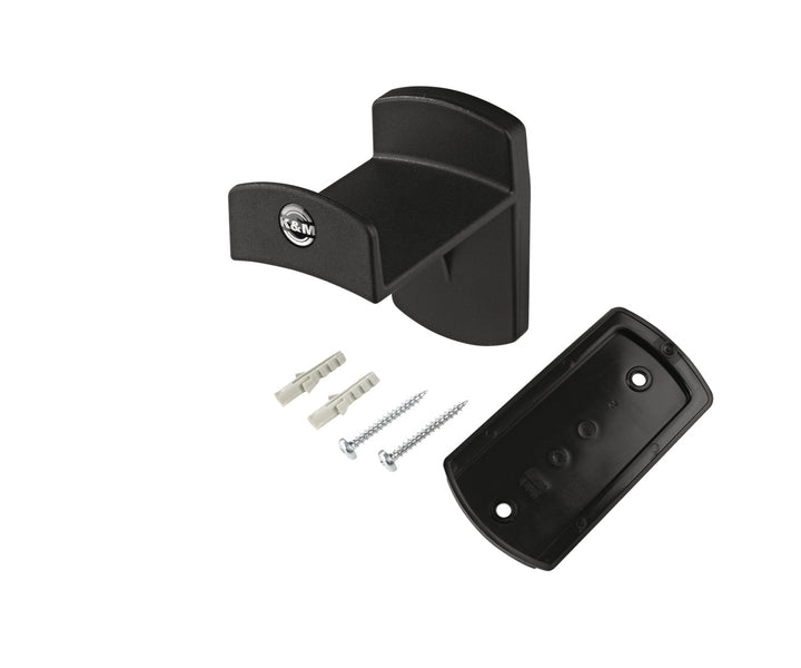 K&M K&M 16312 Black Headphone Wall Mount