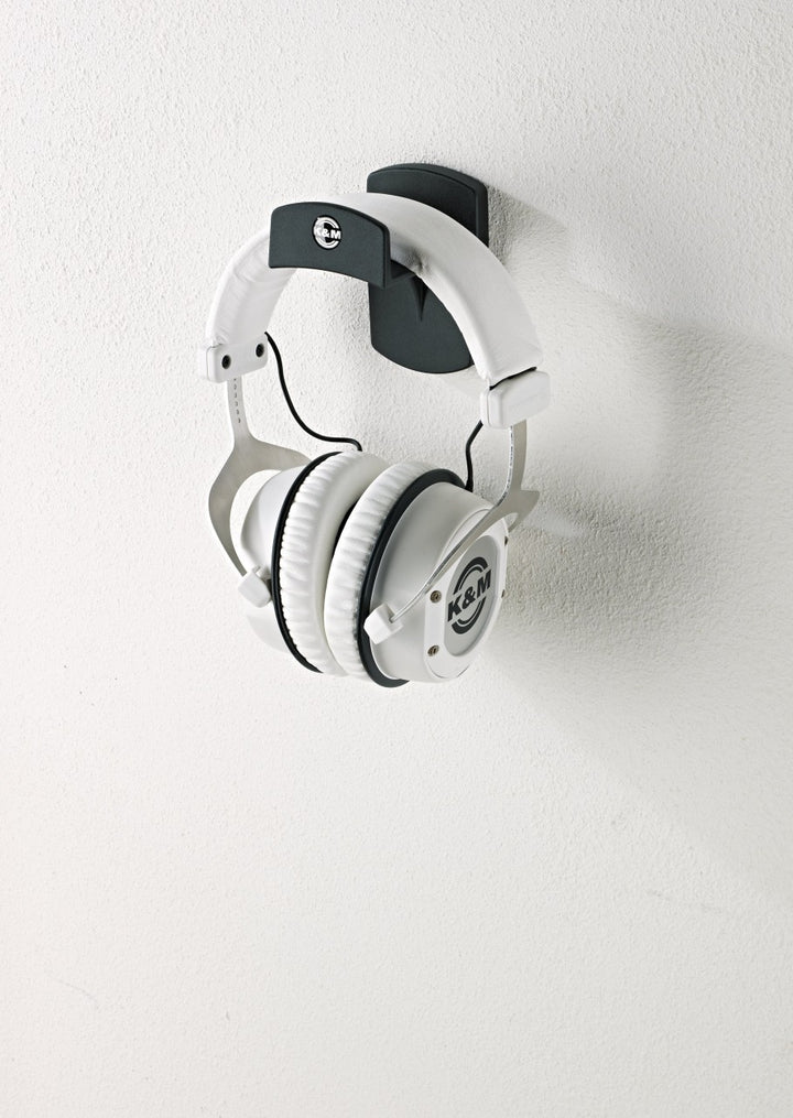 K&M K&M 16312 Black Headphone Wall Mount