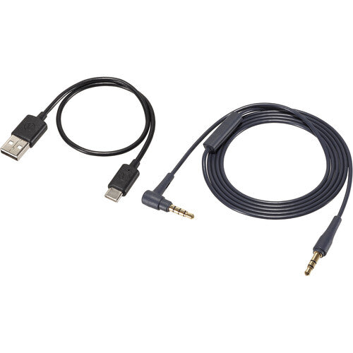 Audio-Technica ATH-S220BT Consumer Wireless On-Ear Headphones (Navy Blue/Beige)