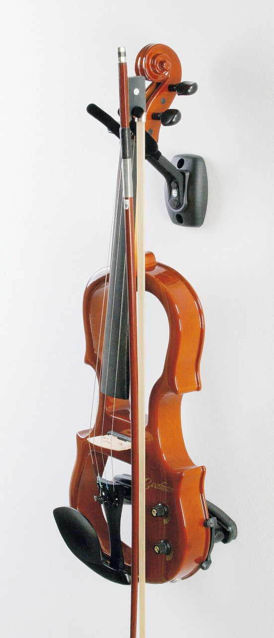 K&M K&M 16580 Black Violin Wall Mount