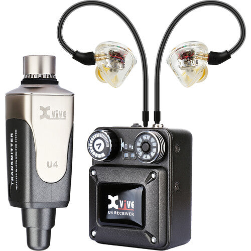 Xvive XVIVE-U4T9 Wireless In-Ear Transmitter w/T9 Earphones - DJ Accessories