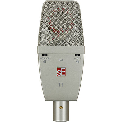 SE Electronics T1 Large Diaphragm Mic Cardioid Pattern w/Titanium Capsule – front view