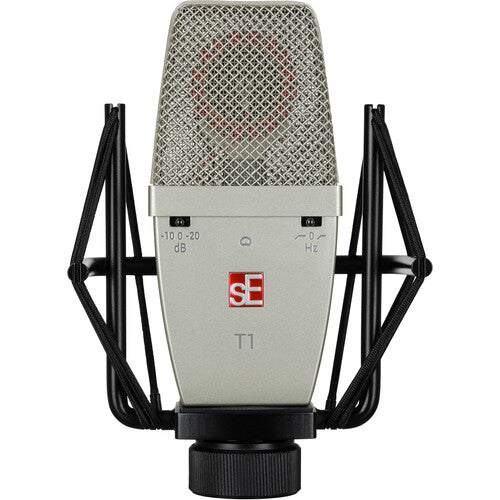 SE Electronics T1 Large Diaphragm Mic Cardioid Pattern w/Titanium Capsule – three-quarter left view