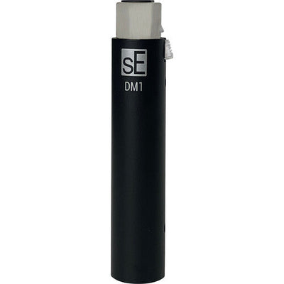 SE Electronics DM1BLACK Dynamite Active In-line Microphone Preamp with 28dB Gain in Black – front view