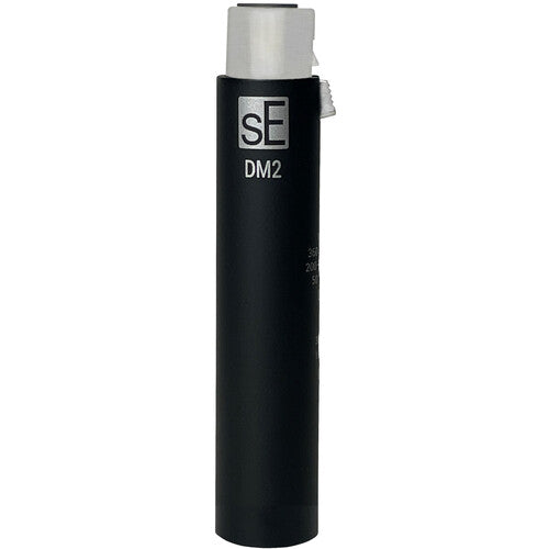 SE Electronics DM2BLACK Dynamite Active In-line Microphone Preamp with Selectable Gain and Impedance in Black – front view