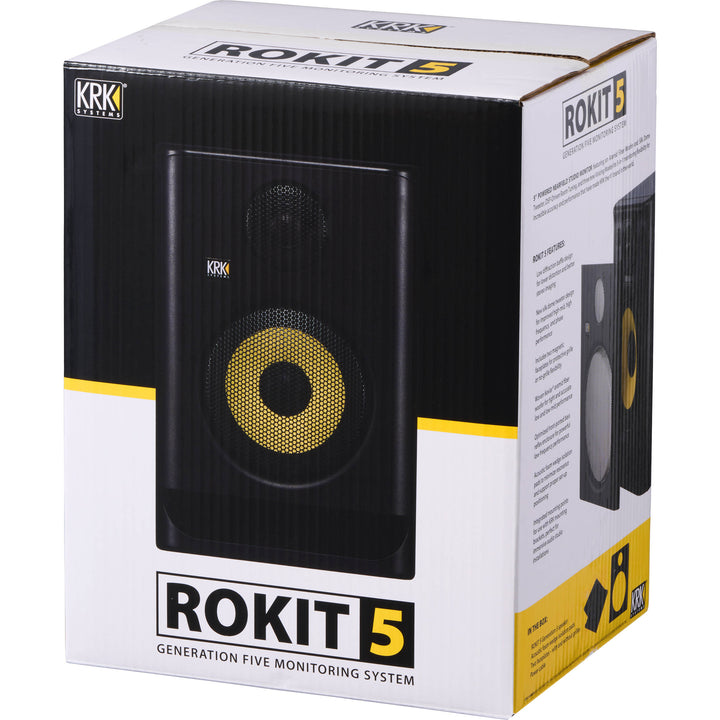 KRK KRK Rokit 5 G5 Powered Studio Monitor with DSP Voicing Modes (5")