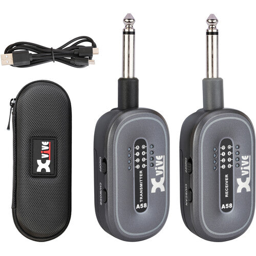 Xvive XVIVE-A58 Guitar Wireless System 5.8 GHz with 1/4" - DJ Accessories