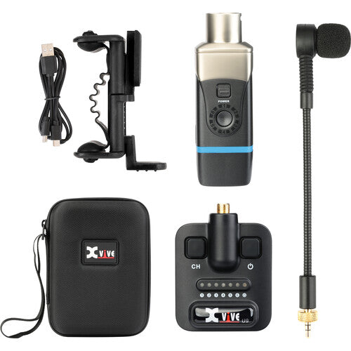 Xvive XVIVE-U9 Violin Wireless System w/Case - Microphones