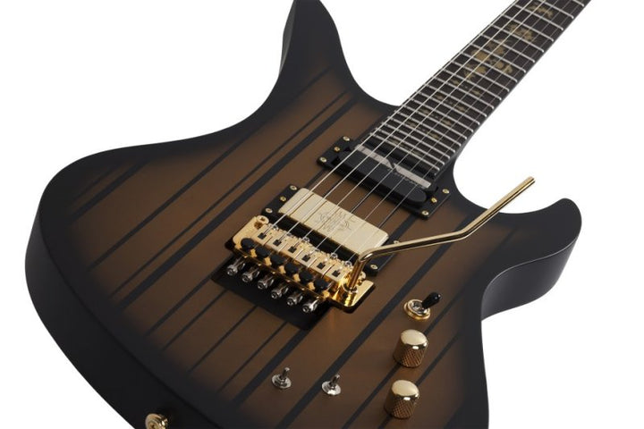 Schecter Synyster Custom-S Electric Guitar (Satin Gold Burst)