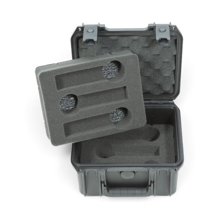 SKB SKB iSeries 0907-6 Six Mic Case (Black, Pre-Cut Foam) - Microphone Cases