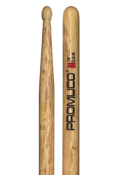 Promuco Percussion Oak Drumsticks (2B, Wood Tip)