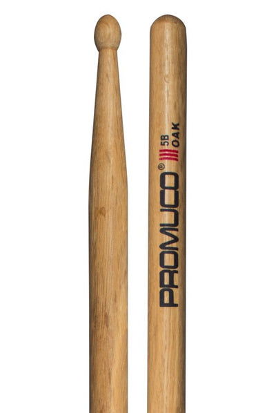 Promuco Percussion Oak Drumsticks (5B, Wood Tip)