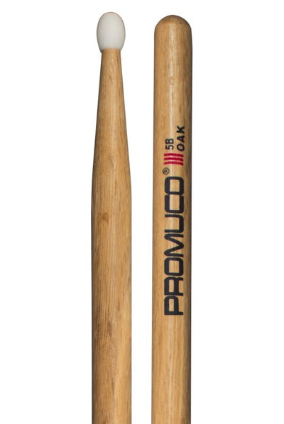 Promuco Percussion Oak Drumsticks (5B, Nylon Tip)