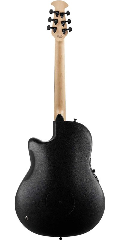 Ovation Pro Series Elite 1868TX Super Shallow Acoustic-Electric Guitar (Black Textured)