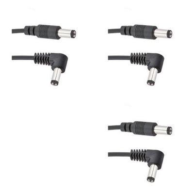 Voodoo Lab Voodoo Lab RSMIX 3-Pack Of DC Cables 21Mm Straight And Right Angle Barrel