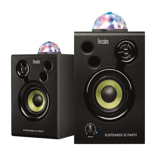 Hercules DJ SPEAKER 32 PARTY Studio Monitors With Lights (Pair) - 3"