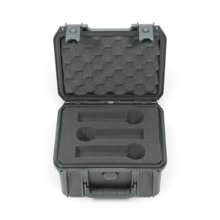 SKB SKB iSeries 0907-6 Six Mic Case (Black, Pre-Cut Foam) - Microphone Cases