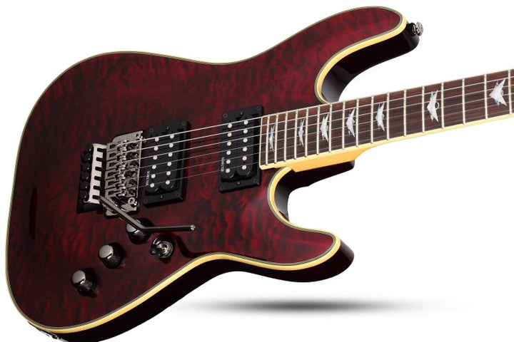 Schecter Omen Extreme-FR Electric Guitar (Black Cherry, Left-Handed)
