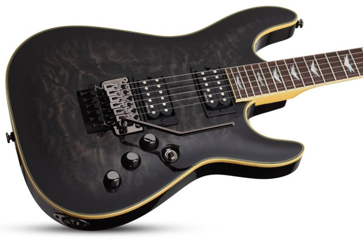 Schecter Omen Extreme-FR Electric Guitar (See-Thru Black)