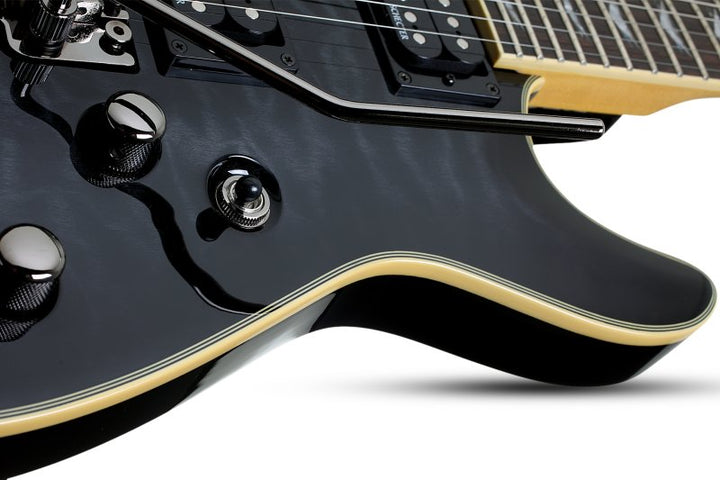 Schecter Omen Extreme-FR Electric Guitar (See-Thru Black)
