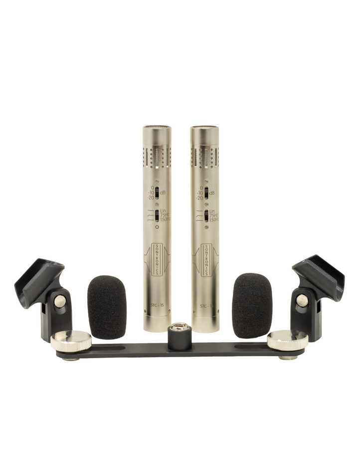 Sontronics Sontronics STC-1S - Matched Stereo Pair of Condenser Microphones (Silver)