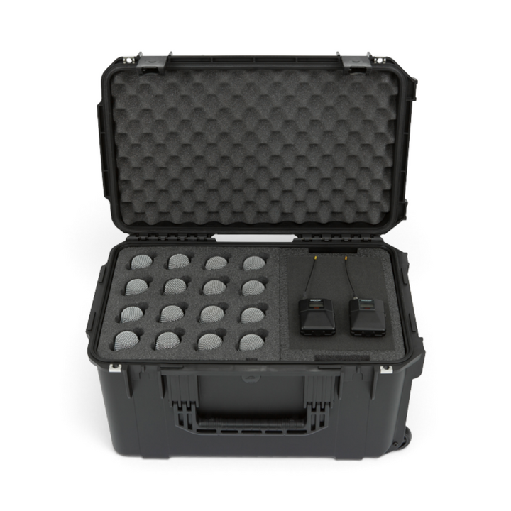 SKB SKB 3i-221312WMC iSeries 2213-12 Wireless 16 Mic Case (Black, Pre-Cut Foam) - Microphone Cases