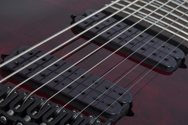 Schecter Omen Elite-8 Multiscale 8-String Electric Guitar (Black Cherry Burst)
