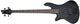 Schecter Stiletto Stealth-4 Electric Bass (Satin Black, Left-Handed)