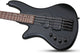 Schecter Stiletto Stealth-4 Electric Bass (Satin Black, Left-Handed)