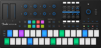 Fender Motion 32 Chromatic Pad & Step Sequencer MIDI Controller - front view