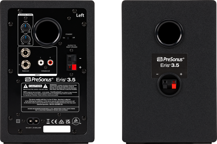 PreSonus Eris 3.5 Media Reference Monitors - 3.5"